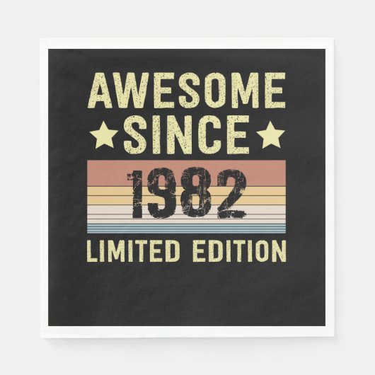 Geweldige sinds 1982 servet (Voorkant)