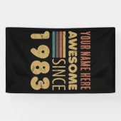 Geweldige sinds 1983 40e verjaardag spandoek (Horizontaal)