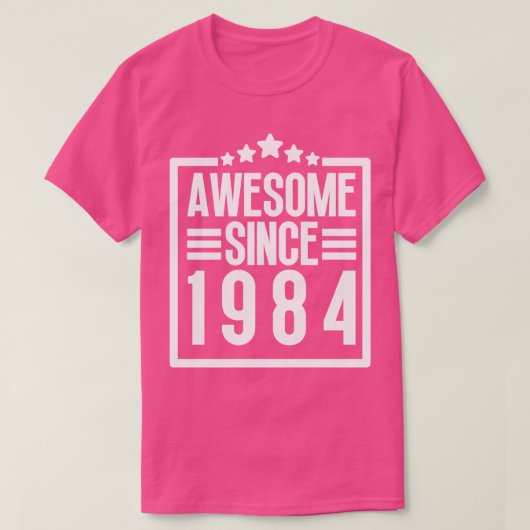Geweldige sinds 1984 16 t-shirt (Design voorkant)