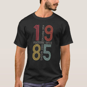 Geweldige sinds 1985 38e geboortedag 38 jaar oud R T-shirt