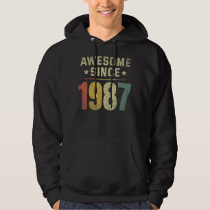 Geweldige sinds 1987 35e verjaardag van Mannen met Hoodie