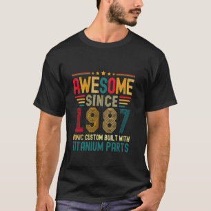 Geweldige Sinds 1987 37e Verjaardag Mannen Titan T-shirt