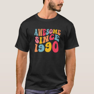 Geweldige sinds 1990 32 jaar oud Retro 32e T-shirt
