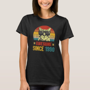 Geweldige sinds 1990 33e geboortedag t-shirt