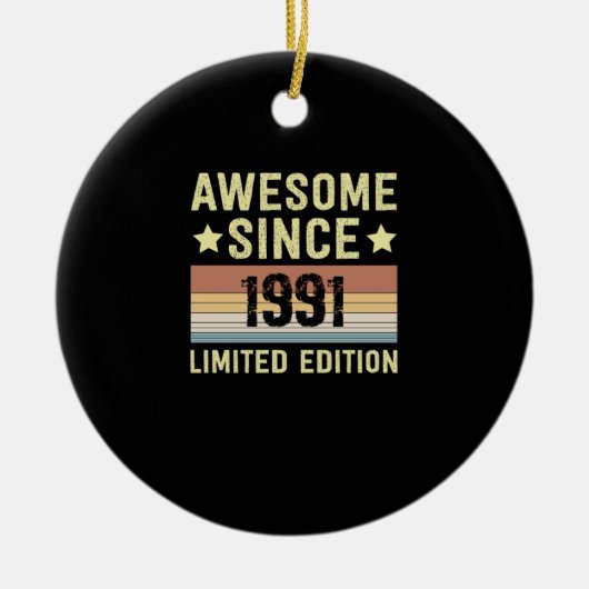 Geweldige sinds 1991 keramisch ornament (Voorkant)