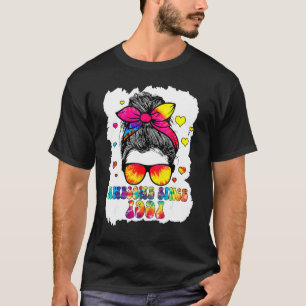 Geweldige sinds 1991 Messy Bun Tie Dye 31 jaar oud T-shirt