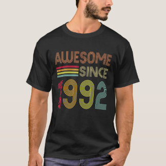 Geweldige sinds 1992 30e verjaardag Retro T Shirt
