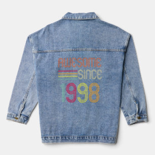 Geweldige sinds 1998 24e verjaardag Retro Denim Jacket