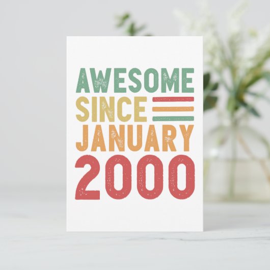 Geweldige sinds 2000 20e verjaardag  cadeau kaart (Staand voorkant)