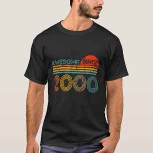 Geweldige sinds 2000 20e verjaardag Gift 20 jaar o T-shirt