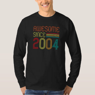 Geweldige sinds 2004 18 jaar oud Retro  18e T-shirt