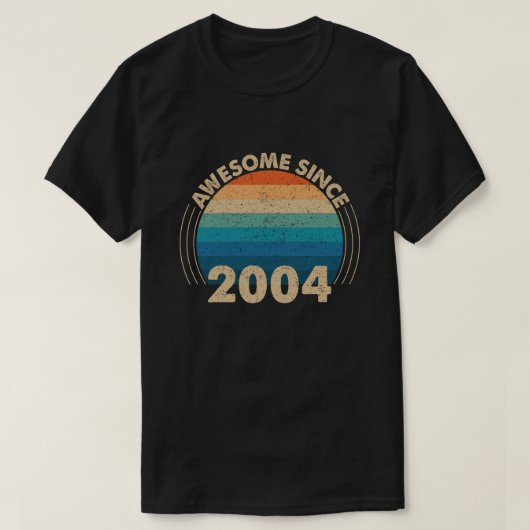 Geweldige sinds 2004 t-shirt (Design voorkant)
