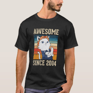 Geweldige sinds 2004 Vintage vrouwen 19 jaar T-shirt
