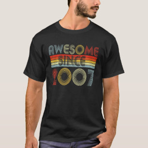Geweldige sinds 2007 15 jaar oud cadeau 15 jaar ou t-shirt