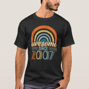 Geweldige sinds 2007 15-jarige verjaardag 15-jarig t-shirt
