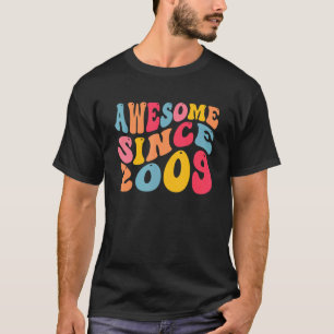 Geweldige sinds 2009 13 jaar oud Retro 13th T-shirt