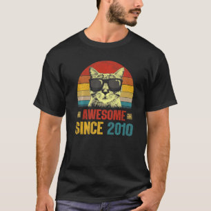 Geweldige sinds 2010 13e geboortedag t-shirt