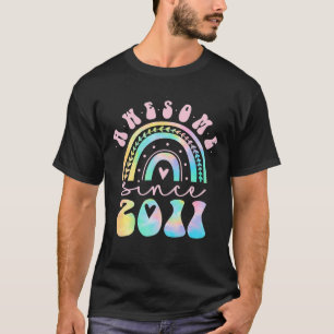 Geweldige sinds 2011 11 jaar oude regenboogkleurst t-shirt
