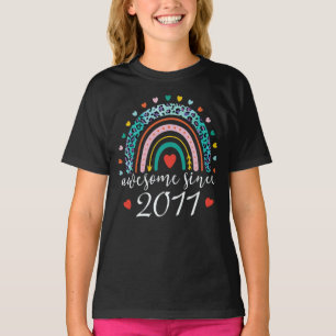 Geweldige sinds 2011 Regenboogvaart 11e verjaardag T-shirt