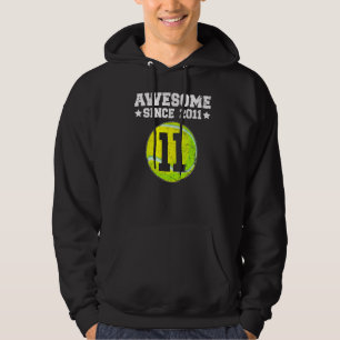 Geweldige sinds 2011 Tennis 11e verjaardag 11 jaar Hoodie