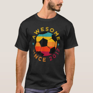 Geweldige sinds 2012 Soccer Birthday Party Bday Te T-shirt