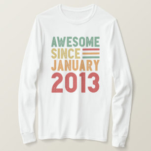 Geweldige sinds 2013 10e verjaardag  cadeau t-shirt