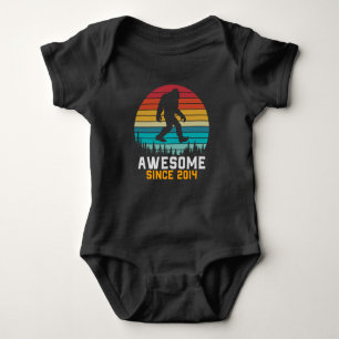 Geweldige sinds 2014   Birthday Bigfoot Retro Romper