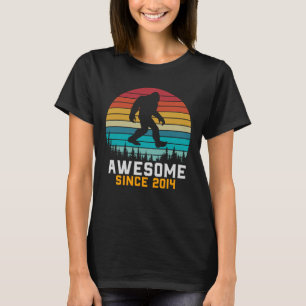 Geweldige sinds 2014 Birthday Bigfoot Retro T-shirt