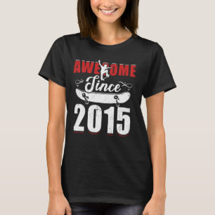 Geweldige sinds 2015 T-shirt 9 Skateboard is mijn