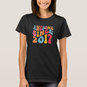 Geweldige sinds 2017 5 jaar oud Retro 5e B T-shirt