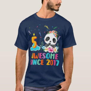 Geweldige sinds 2017 5e verjaardag 5 jaar oud Pand T-shirt