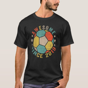 Geweldige sinds 2019 3e verjaardag 3 jaar oud voet t-shirt