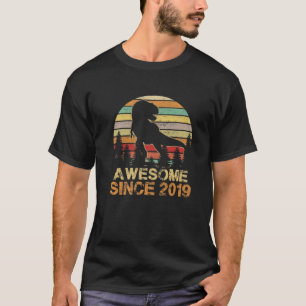 Geweldige sinds 2019 Dinosaur T Rex 3rd Birthday 3 T-shirt