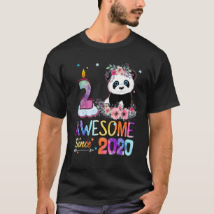 Geweldige sinds 2020 2e verjaardag 2 jaar oude Pan T-shirt