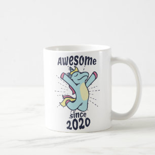 Geweldige sinds 2020 - Kids Birthday Unicorn Koffiemok