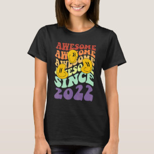 geweldige sinds 2022 niveau 1 ontgrendelde jongen t-shirt