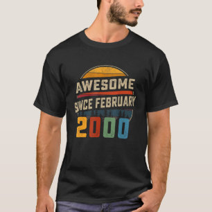 Geweldige sinds 23 februari 2000 23 jaar t-shirt