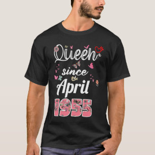 Geweldige sinds april 1955 bloemen 1955 April Birt T-shirt