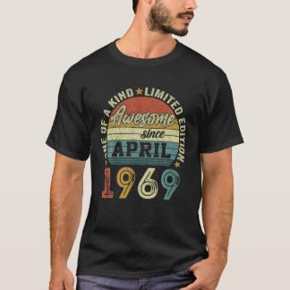 Geweldige sinds april 1969 53 jaar oud 53 jaar oud t-shirt