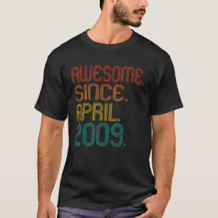 Geweldige sinds april 2009 Geboortejaar ID T-shirt