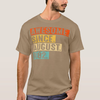 Geweldige sinds augustus 1982  40e verjaardag t-shirt