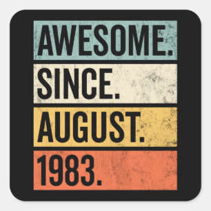 Geweldige sinds augustus 1983 Sticker