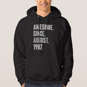 Geweldige sinds augustus 1987 35 Jaar Oud 35e Gebo Hoodie