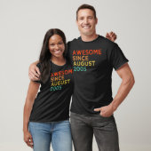 Geweldige sinds augustus 2005 17e verjaardag 17 ja t-shirt (Unisex)