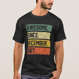Geweldige sinds december 1967 55 jaar oud en 55 ja t-shirt