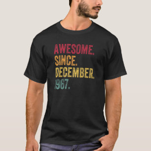 Geweldige sinds december 1967 55e verjaardag 55 ja t-shirt