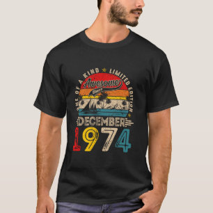 Geweldige sinds december 1974 Retro 50e BIR T-shirt