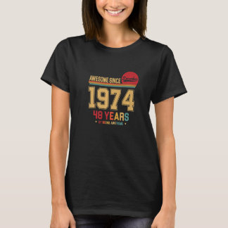 Geweldige sinds december 1974  retrospectief 48ste t-shirt