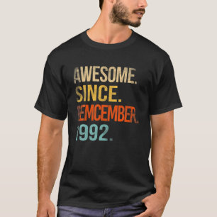 Geweldige sinds december 1992 29e verjaardag 29 ja t-shirt