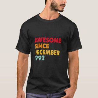 Geweldige sinds december 1992 30e verjaardag 30 ja t-shirt